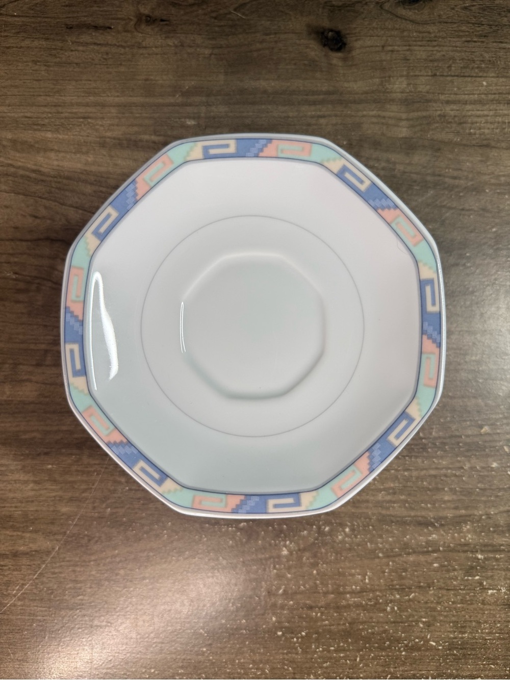 (4) Christopher Stuart Southwest Y0002 Fine China Saucer 6”